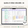 Quản lý công văn đến - đi Google Sheets Optimate